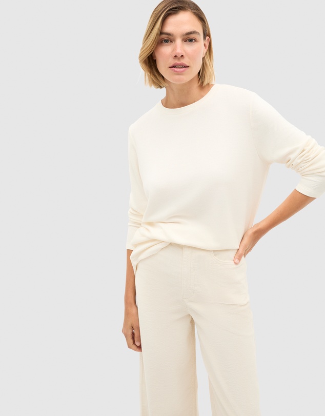 Seed Heritage - Micro Waffle Crew Neck Top