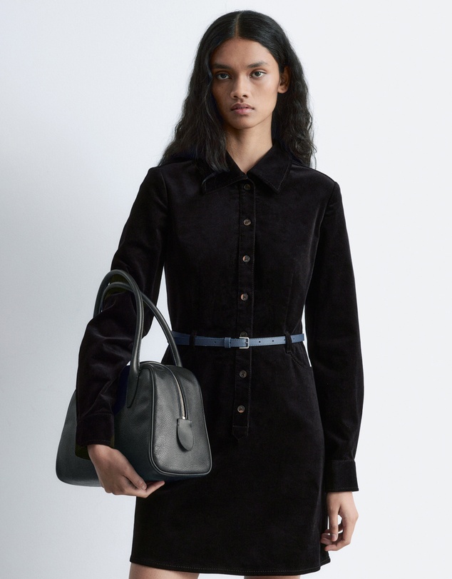& Other Stories - Belted Velvet Mini Dress
