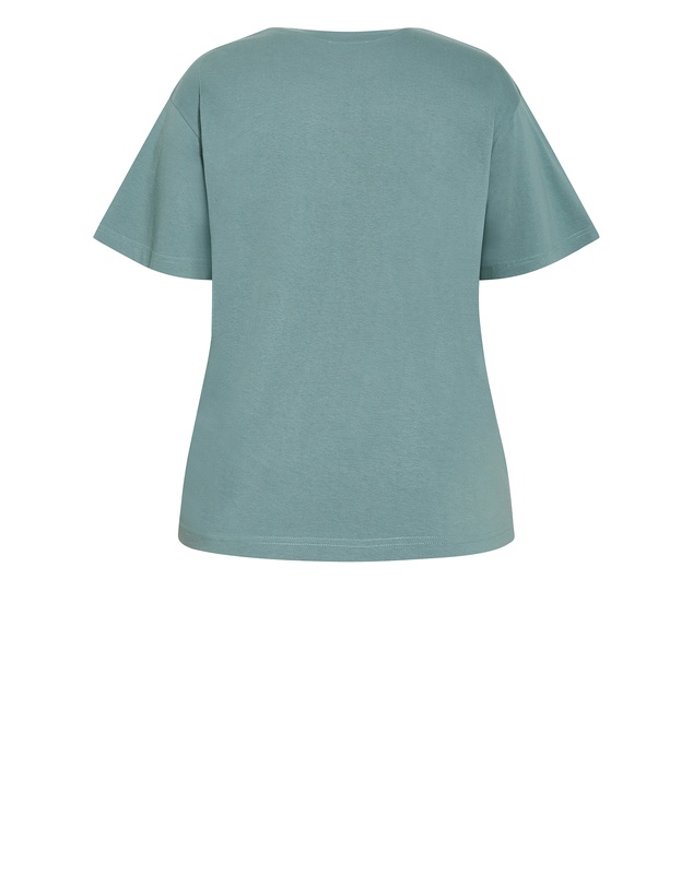 City Chic - Oversized Crew Neck Tee