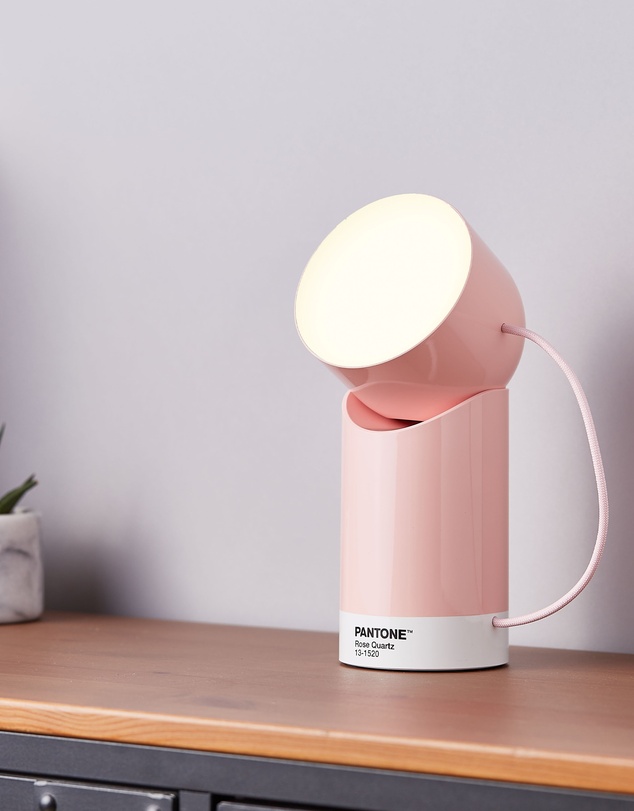 Lexon - Lexon Orbe Portable Led Lamp With Moving Head PANTONE - Rose Pink