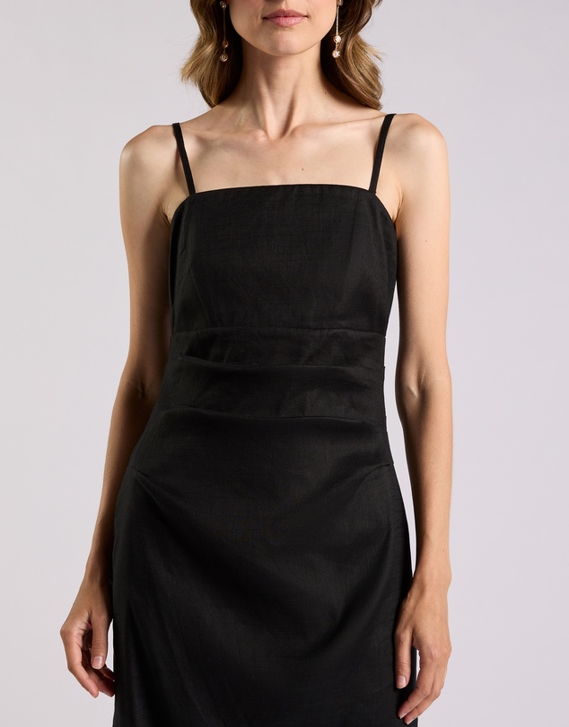 David Lawrence - Arwen Strapless Linen Dress