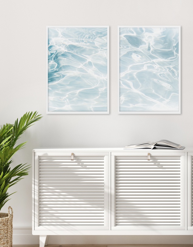 Olive et Oriel - Hamptons Pool View II Art Print