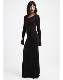 Subtitled - Virginia Long Sleeve Knit Maxi Dress
