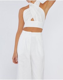 Amelius - Amrita Linen Halter Top