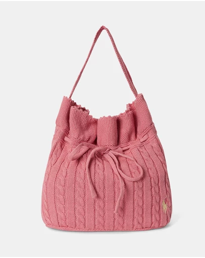 Polo Ralph Lauren - Mini-Cable Drawstring Bucket Bag