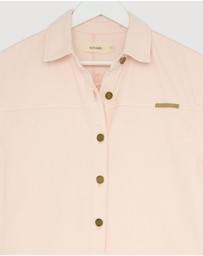 Revibe - Repaired KIVARI Marla Denim Shirt - AU 10