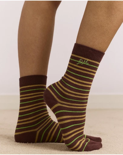 Damson Madder - Multi Stripe Socks