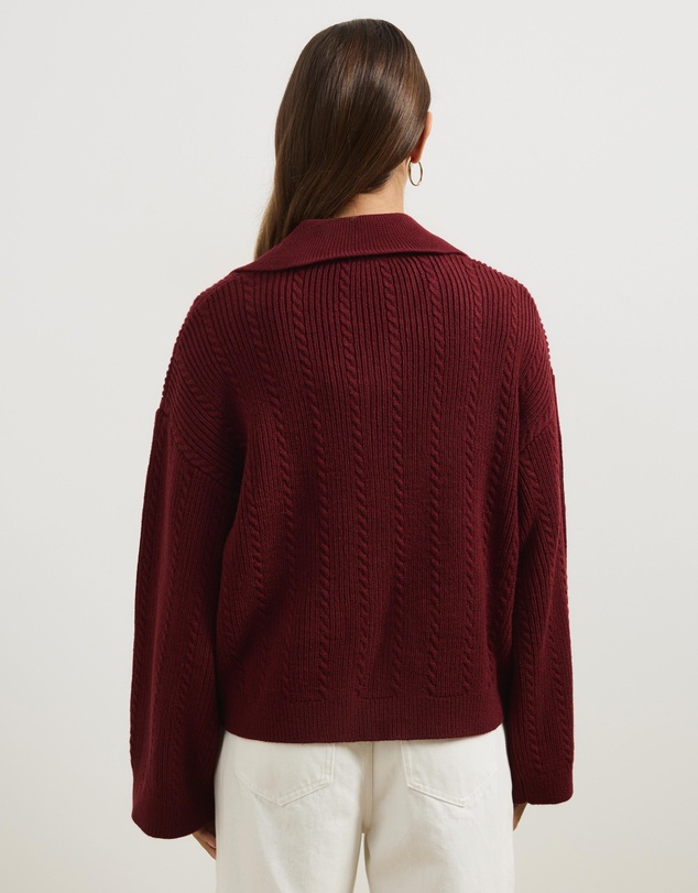 Atmos&Here - Nia Textured Knit Cardigan