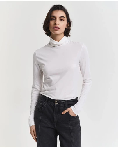 Gant - Lightweight Cotton Turtleneck Top