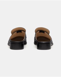 MM6 Maison Margiela - Slip On Leather Slides - Women's