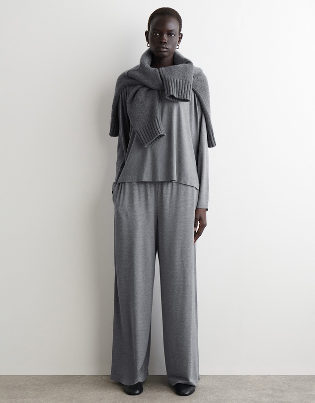 COS - Fluid Jersey Long-Sleeve Top