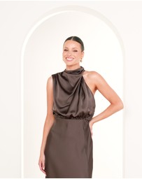 Pilgrim - Como High Neck Midi Dress
