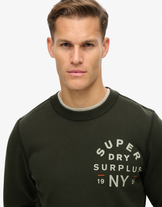 Superdry - Slim Fit Surplus Graphic Crew