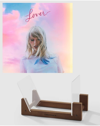 Universal Music - Taylor Swift Lover 2P Vinyl Album & Crosley Record Storage Display Stand
