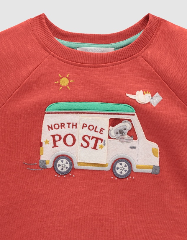 Purebaby - Christmas Postal Van Tee -Kids-Babies