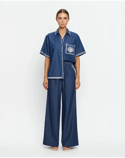 KIVARI - Emile Chambray Pants