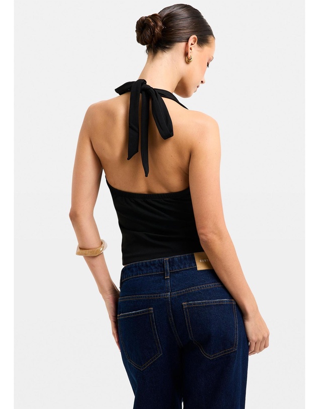 General Pants Co. Basics - Plunge Halter Top