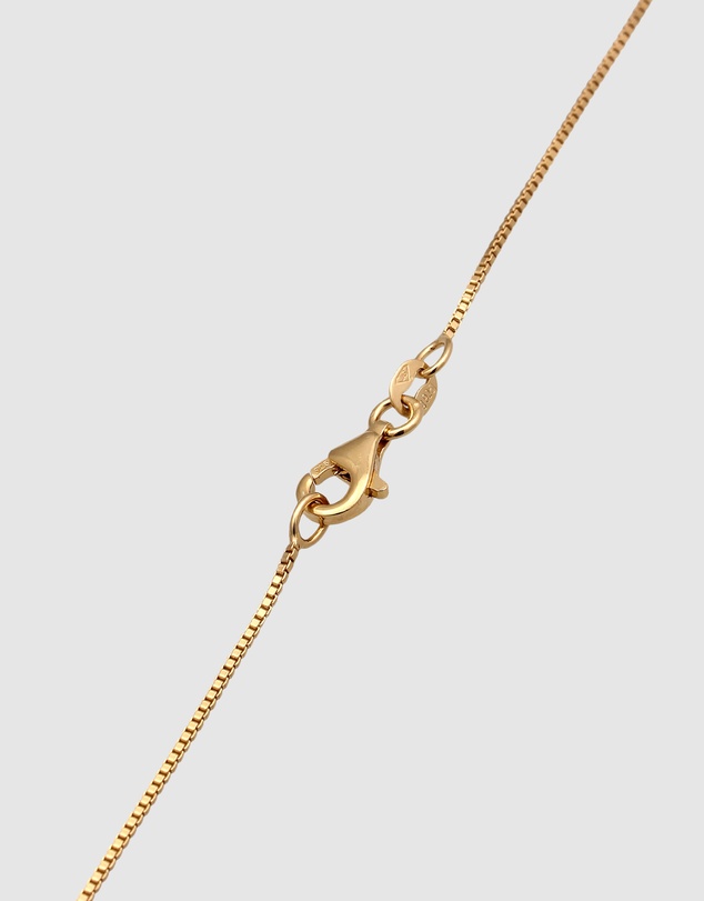 Elli Jewelry - Necklace with Platelet Pendant 925 Sterling Silver Gold-plated