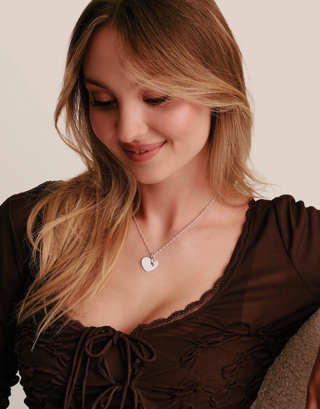 THOMAS SABO - THOMAS SABO Connect Charm Heart Birthstone January