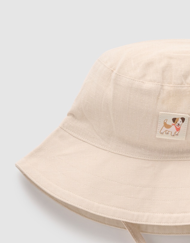 Purebaby - Linen Blend Hat-Kids-Babies
