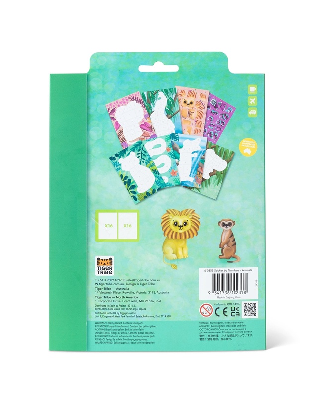 Tiger Tribe - Sticker By Numbers - Animals