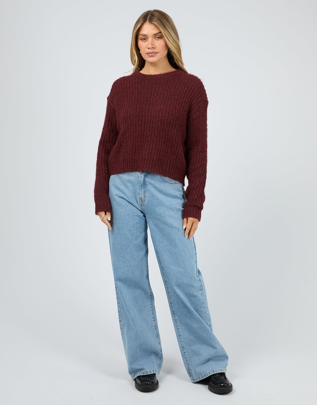 All About Eve - Ivy Knit Jumper Wine