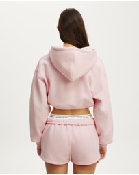 Cotton On Body Active - Plush Micro Cropped Zip Through
