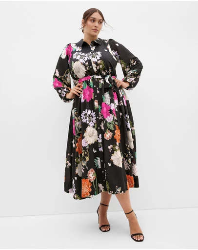 City Chic - Mary Botanique Floral Dress