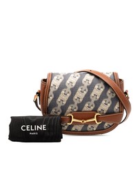 Pre-Loved by Azura Reborn - Pre-Loved Small Maillon Triomphe Jacquard and Calfskin Crecy Crossbody