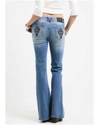 Neon Hart - Melrose Y2K Low Flare Denim Jeans