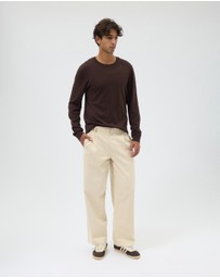 AERE - Aiden Double Pleat Relaxed Chinos