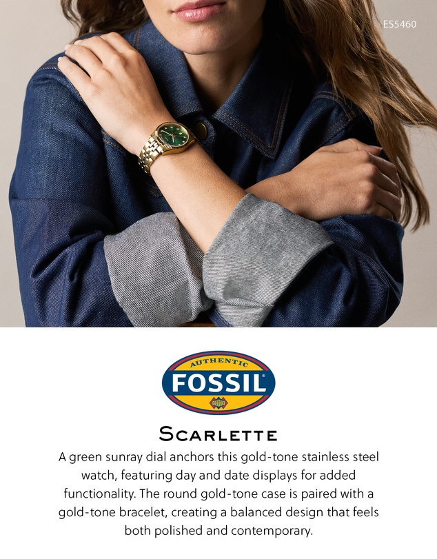 Fossil - Scarlette Gold Tone Analogue Watch
