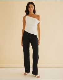 Atmos&Here - Twisted Off Shoulder Top