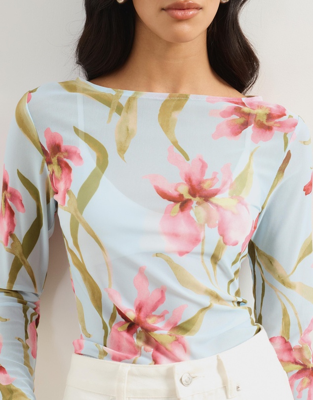 Atmos&Here - Zerea Mesh Print Top
