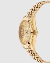 Philipp Plein - DATE SUPERLATIVE 34mm Gold-Tone Analogue