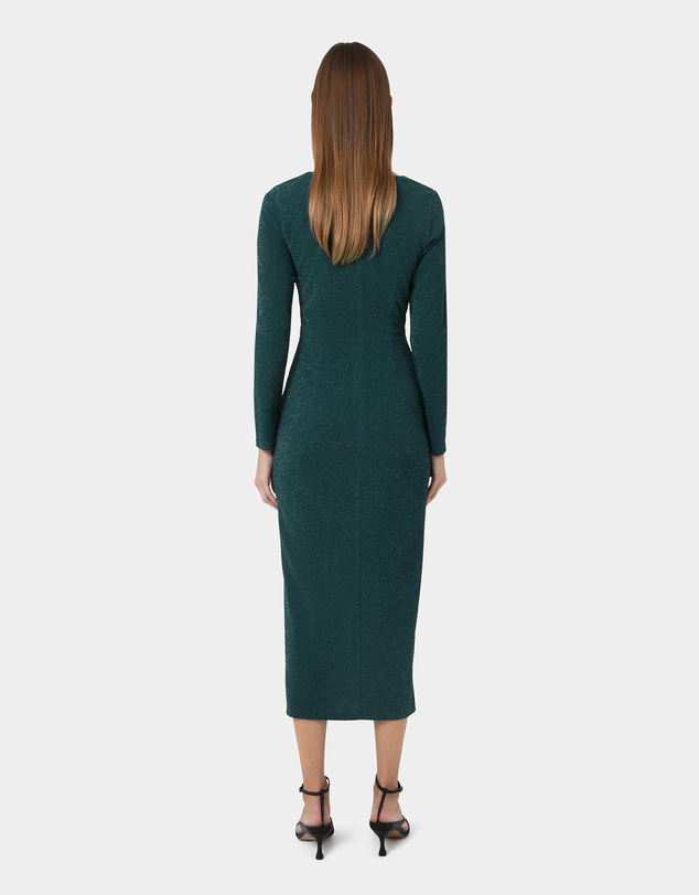 Forcast - Giada Twist Knit Glitter Dress