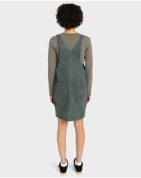Element - Womens Dungaree Canvas Mini Dress