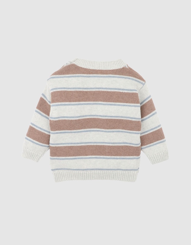Bebe by Minihaha - Alvin Stripe Organic Knitted Jumper - Babies
