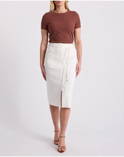 David Lawrence - Linnea Linen Blend Skirt