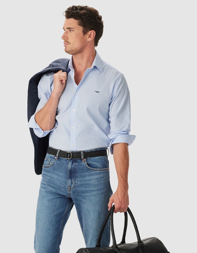 R.M.Williams - Sommers Poplin Stripe Shirt