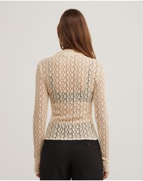 Witchery - Textured Long Sleeve Top
