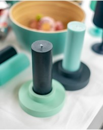 porter green - flipp lrg silicone unbreakable candle holder set