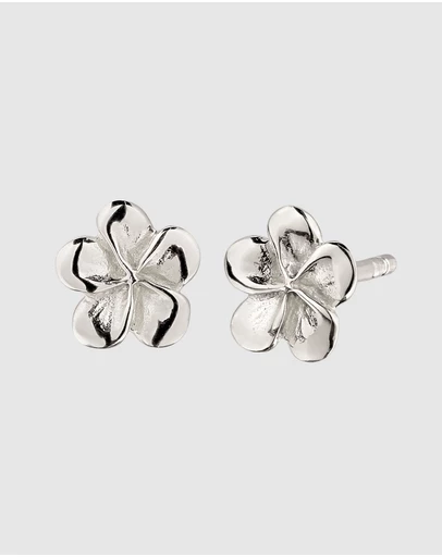 Elli Jewelry - Frangipani Stud Earrings in 925 Silver