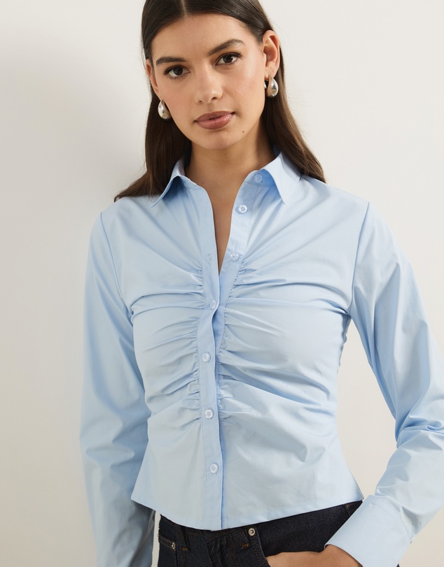 Atmos&Here - Maura Gathered Front Shirt