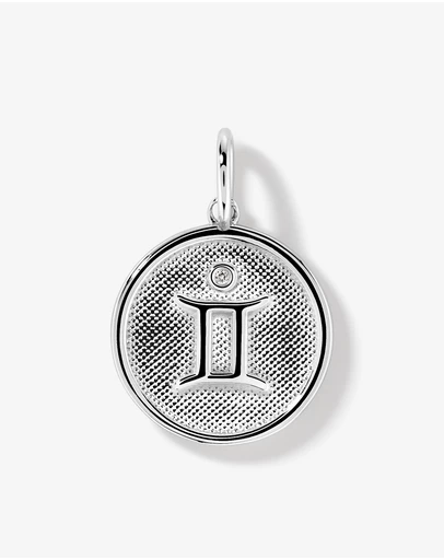 Michael Hill - Diamond Accent Gemini Zodiac Pendant in Sterling Silver