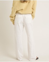 Subtitled - Lenny Linen Patch Pocket Pants