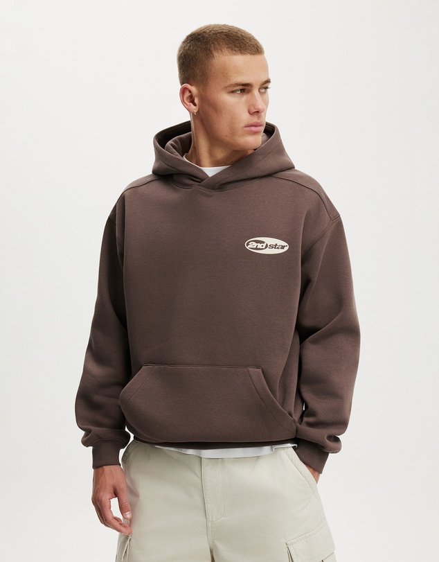 Cotton On - Box Fit Graphic Hoodie