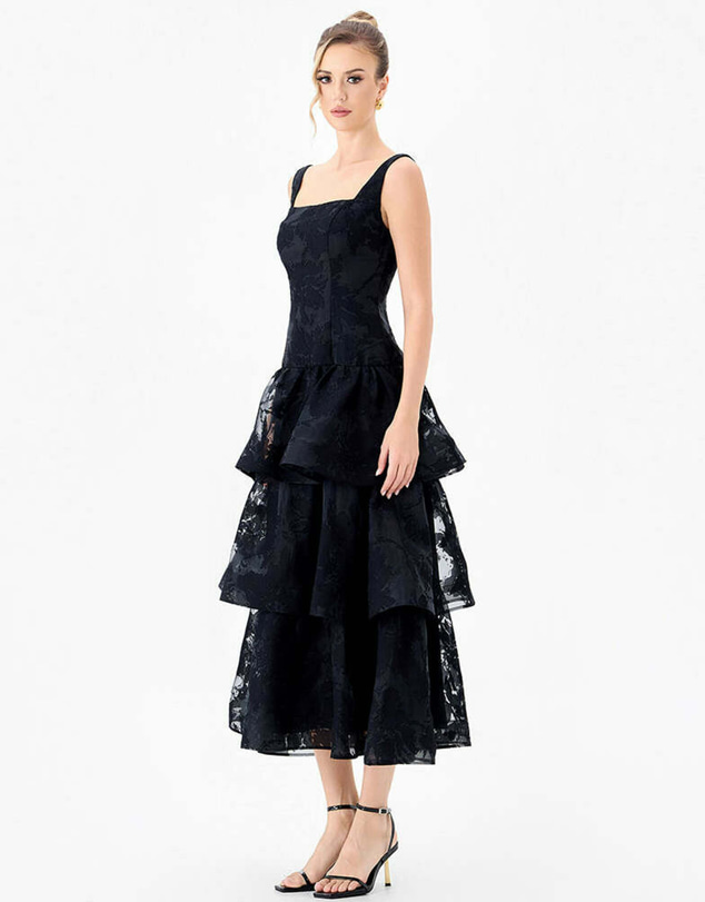 Bariano - Besty Squared Tiered Midi