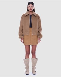 ENA PELLY - Maeve Wool Blend Bomber