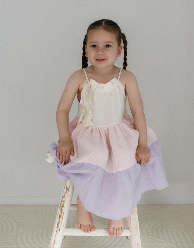 WITH LOVE FOR KIDS - Cotton Muslin Dress - Babies - Kids